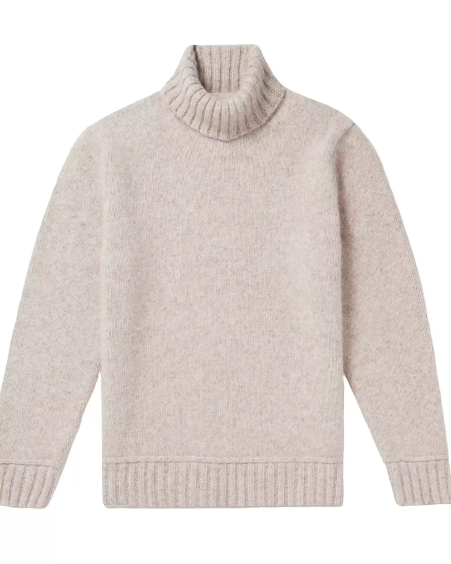 RECYLCED CASHMERE TURTLE KNIT