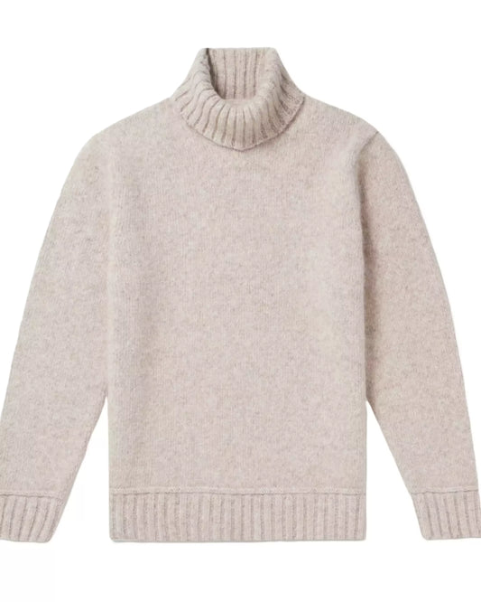 RECYLCED CASHMERE TURTLE KNIT