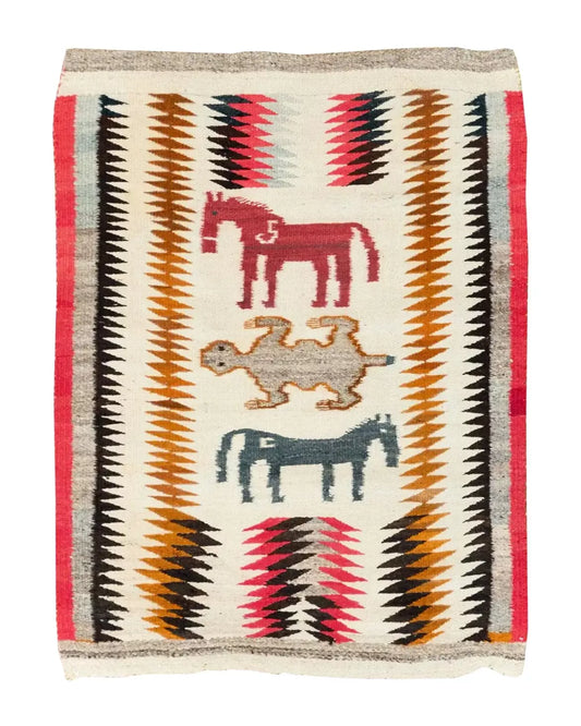 PICTORIAL NAVAJO RUG