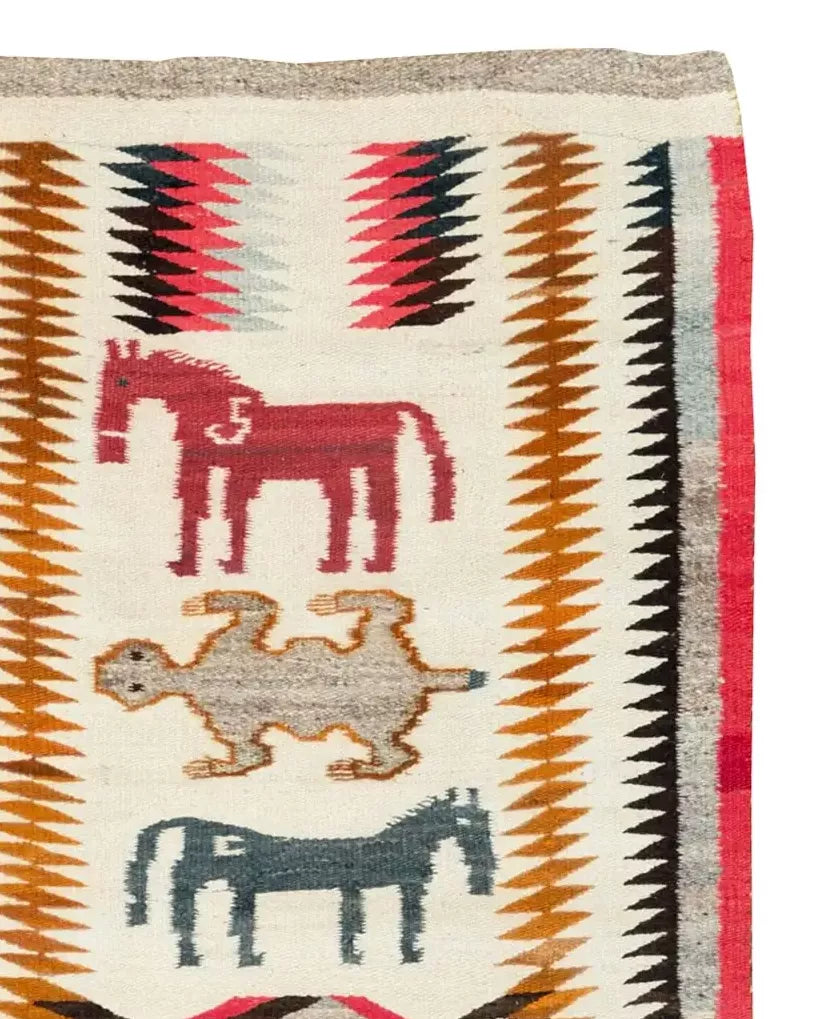 PICTORIAL NAVAJO RUG